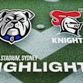 Canterbury-Bankstown Bulldogs take on the Newcastle Knights in Round 4 of the 2026 NRL Premiership at Accor Stadium, Sydney.