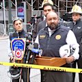 A high-rise building in the middle of New York City is at risk of collapsing after internal beams suddenly buckled.