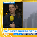 Sydney temperatures are plunging today by 14 degrees after a day of sweltering conditions.