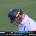 Ben Stokes fumes after Michael Neser gets his wicket in Brisbane.