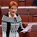 In a speech to the Senate, Pauline Hanson has blasted critics of her vision for a 'monoculture' Australia, saying the Socceroos are a perfect example of that vision.