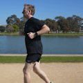 A Melbourne man will run his first marathon in more than 20 years after he was nearly killed by a tram.