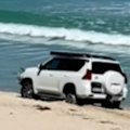 It was a reckless pursuit through the streets of Perth ending with pedestrians fleeing as a stolen car was driven onto Scarborough Beach.
