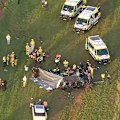 Two school children have been identified as victims of a fatal rollover west of Melbourne on Tuesday.