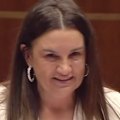 Senator Jacqui Lambie disclosed her own health issues in an emotional speech calling for the government to drop a planned cap on allied health spending for veterans.