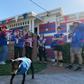 Novocastrians are painting the town red and blue ahead of the grand final.