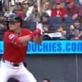 The Australian made his MLB debut for the Guardians and walked out to Men at Work.