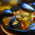 FOOD AND WINE: Restaurant review at Mazorca in Kingston. Seafood Paella: Prawns, black mussels, calamari and pips tossed through Bomba Spanish rice, cooked in our master fish stock with saffron threads for a genuine finish. 5th March 2015. Photo by Melissa Adams of The Canberra Times.
