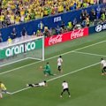 Brazil's Gabriel Martinelli scores in the 96th minute to send his side to the round of 16 with a win over Japan.