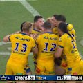 Mitchell Moses hits the winning field goal before a penalty also follows.