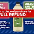 Two popular juice products have been pulled from supermarket shelves over fears of potential mould contamination.