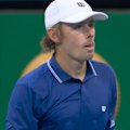 Alex de Minaur was knocked out of the US Open in the second round after a straight-sets loss to Botic van de Zandschulp.