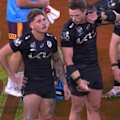 Phillip Sami pulls down Reece Walsh's pants with a stunning solo try, before Walsh and teammate Jack Gosiewski are spotted in a heated argument.