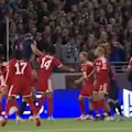 Australia's Gianni Stensness fires the first goal into the back of the net against German giants Bayern Munich, while Nestory Irankunda sets up an assist for Luis Suarez.