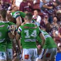 Ethan Sanders nails a one-point field goal in golden point to snatch a 29-28 win for Canberra over Manly.