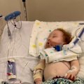 A Gold Coast toddler is in an induced coma after accidentally inhaling cake-decorating dust that turned into a toxic paste.