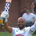 South Africa captain Temba Bavuma hits a career knock to put the Proteas on top of Australia in the second Test.