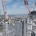 The Atlassian Central tower has structurally topped out. The core of what will be the world’s tallest hybrid timber building now stands at its highest point on the city skyline.