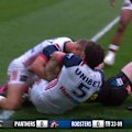 Mark Nawaqanitawase saves the Roosters again after a regrettable step inside from Thomas Jenkins.