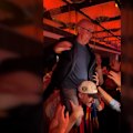 Chris Fagan was launched onto the shoulders of his co-captain Harris Andrews as the Brisbane Lions danced the night away after their third successive AFL flag.