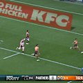 Panthers winger Brian To'o scores a spectacular try against the Wests Tigers.