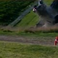 A driver competing at the World Time Attack Challenge at Sydney Motorsport Park walked away from a monster crash on Friday.