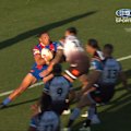 Royce Hunt is placed on report for his tackle on Tyson Frizell.
