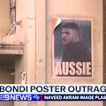 Jewish community leaders have condemned a poster of accused Bondi terrorist Naveed Akram that has been plastered across Melbourne.