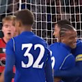 Joao Pedro's hat-trick saves Chelsea's blushes in a 6-4 win over the Wanderers.