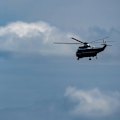 Donald Trump was on-board his helicopter Marine One when it came dangerously close to a passenger plane.