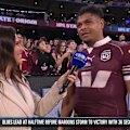 Selwyn Cobbo reveals what Johnathan Thurston said to him after Queensland's 44-24 domination of NSW in game two.
