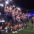 The Sydney Roosters are celebrating their first NRL premiership in seven years after defeating the Newcastle Knights.