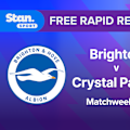  Watch the goals and big moments from Crystal Palace's visit to The AMEX Stadium to face Brighton and Hove Albion in Premier League Matchweek 25 action.