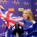 Delta Goodrem spoke backstage after booking a slot in the Eurovision grand final.