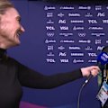 Brendan Corey speaks after missing out in the 500m speed skating event.