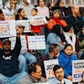 Hundreds of protesters gathered in Parramatta, becoming part of India’s most significant protest movement in a generation.