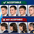 A Queensland high school has cracked down on haircuts, banning male students from coming to class with mullets, burst fade and "horsy" styles.