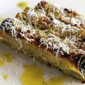 Justin North's cannelloni of silverbeet with burnt butter and parmesan.