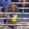 A brutal punch to the face by Nelson Asofa-Solomona on Jarrod Wallace sees the former Storm star claim victory in the ring.