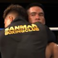Tyler Blizzard is beaten by Sem Japet Enano in the seventh round, separately looking to avoid an upset but unable to fight for victory.