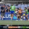 The Tigers send a 'poor challenge' upstairs according to Phil Gould, after a clear strip from Portia Bourke.