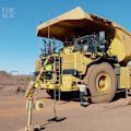BHP, Rio Tinto and Caterpillar are trialling two Cat® 793 XE Early Learner battery-electric haul trucks at BHP’s Jimblebar iron ore mine.