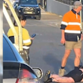 Brave tradies have performed a citizen's arrest after a man allegedly attempted to carjack motorists on a busy road in Melbourne's north.