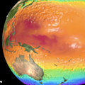 This animation looks beneath the ocean surface to reveal the oceanic processes that led to the 1997/98 El Nino. Credit: Stuart Ramsden (NCI)