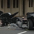 A police chase involving a motorcyclist in North Sydney has ended in a serious crash.
