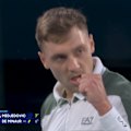 Hamad Medjedovic delivers a remarkable display on the court at Rod Laver Arena and wins the first-set tiebreak 7-5 against Alex de Minaur.