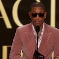 Saying that watching the video montage was like 'having your voicemails played back to you', Pharrell Williams pays tribute to the other rap and hip hop stars that inspired him.