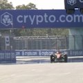 Lando Norris has claimed the first non-Mercedes pole of the year, with McLaren teammate Oscar Piastri third-fastest for the Miami Grand Prix sprint race.