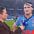 Nathan Cleary heaps praise on NSW teammate James Tedesco after a remarkable game-changing try in the dying seconds of the game.