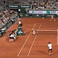 Novak Djokovic lost his first set but went on to progress to the second round at the French Open.
